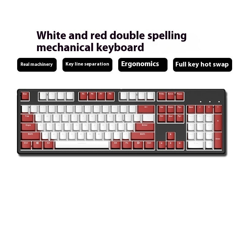 Unlock Your Typing Potential with the Two-color Keyboard Wired Office